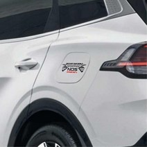 셀프 간편부착 주유구 로고 스포티지스티커 화물차 악세서리 새차 데코 SUV, 디젤, 그레이
