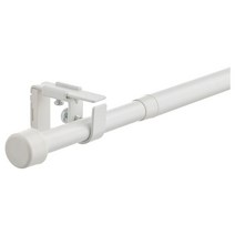 이케아 베크레프타 커튼봉세트 화이트 1.9x(120-210)cm 스틸
