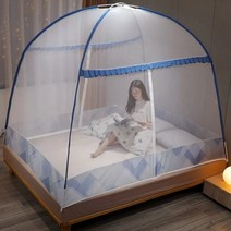 몽골 텐트 캐노피 천막 그늘막 타프 리빙쉘 패션 만화 인쇄 패턴 가정용 먼지 상단 모기장 큰 공간 유르트 유형 통기성 여름 캠핑, 색상 82 doors+18x20m bed