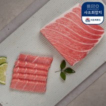 [사조회참치] 참다랑어 대뱃살(200g)-껍질제거 냉동 참치회