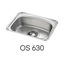 [정품] 백조씽크/백조사각볼/OS630/언더사각볼/씽크볼/언더볼, 싱크볼+점보배수구