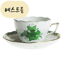 [해외] 헤렌드 아포니 그린 찻잔&받침 730 베스트몰 일본직구, 1개