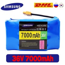 전기 셀프 밸런싱 스쿠터 호버보드 외발자전거용 충전식 리튬 이온 배터리 팩 36V 4400mAh 44AH 리튬 배터리, 7.36v 7000mAhblack, 7.36v 7000mAhblack