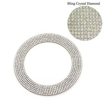 Thor-Ind Bling 스티어링 휠 스티커 커버 트림 지프 랭글러 그랜드 체로키 나침반 패트리어트 레니게이드 글래디에이터와 호환 바이오더