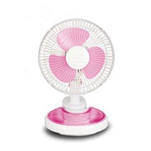 루베크 8인치 클립팬 선풍기 핑크 3엽 집계분리형, RU-080