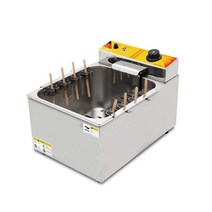 업소용 전기식 사각 꼬치 핫도그튀김기 꽂이 8개 12L, NP393 치즈 핫도그 프라이팬 깊이 20cm
