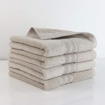 Made Here American Heritage by 1888 Mills 100% 유기농 면 럭셔리 수건(8팩) 화이트 미국직송 283633, 4 Piece Hand Towel Set, 스톤