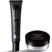 [Amazon 한정 브랜드] 남성 기본 자연 메이크업 세트 BB 크림 & 테카리 방지 파우더 20g & 7g Rihaku | R, 1