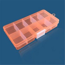 대형 화물 적재 보관함 공구함 10 그리드 휴대용 보석 도구 보관 상자 컨테이너 링 전자 부품 나사 비드 홀더 플라스틱 케이스, E