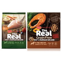 하림(Harim) 더리얼 휴먼그레이드 연어 또는 치킨 반려견사료 어덜트 3.6kg