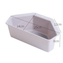 주방 싱크대 다기능 싱크대 삼각형 바구니 보관 야채 과일 스폰지 랙 주방 용품, GRAY