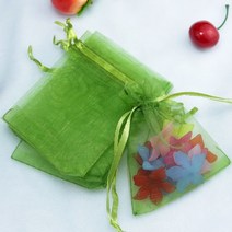 웨딩 크리스마스 생일 선물 포장 50 개/몫 Organza 가방 쥬얼리 Tulle Drawstring, [02] 7x9cm, [11] 육군 녹색