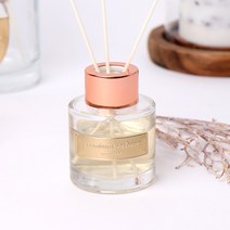 새로핸즈 디퓨저용기 유리병 미니라운드 50ml (로즈골드캡포함), 단품