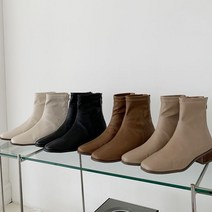 스미굽 절개 앵클부츠 미들 발목부츠 미디 예쁜 숏 가을 겨울 워커 4cm