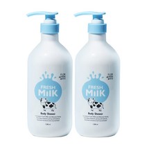 플로르드망 프레시밀크 우유 바디워시 1000ml, 1L, 2개