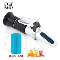 당도계 디지털 당도측정계 비파괴 rz brix 굴절계 설탕 식품 음료 농도 0 50 saccharimeter meter tool, rz137-화이트