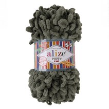 마마니트 10+1 퍼피파인 털실 뜨개실 수면사실, 03 카키