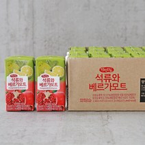자연드림 해피푸르츠 석류와베르가모트 120ml*24개입, 120ml, 24개