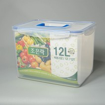 조은락 투명 밀폐 용기 12리터 김치 채소 야채 다용도 수납 보관 용기, 1개