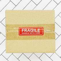 영문 취급주의 파손주의 택배 포장 롤스티커
