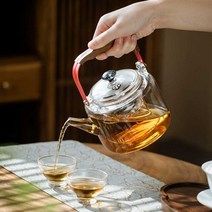 유리컵 인덕션 찻잔 미니 머그워머 티포트 컵받침대, A형 + 컵 4개