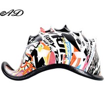 킥보드 성인킥보드 AD 빈티지 바이크 오토바이 헬멧 남성 클래식 할리 도시 안전모 성인 양면 착용 스쿠터, [01] M, 18 As photo_01 M