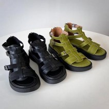 브이와이 여자 피셔맨 컴뱃부츠 부츠 FW 두꺼운굽 샌들