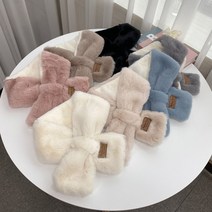 컬러 밍크 쁘띠 페이크퍼 에코퍼 퍼머플러 목도리