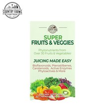 컨트리팜 슈퍼 프루츠 베지 과일 채소 60캡슐 카로티노이드 바이오플라보노이드 프테로스틸벤