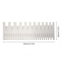 스테인레스 스틸 와이어 시트 두께 직경 게이지 눈금자 미국 표준 0 ~ 36 측정 도구, 한개옵션0