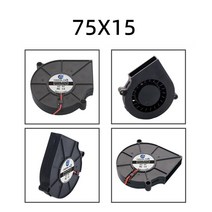 터보송풍기 브로와 배기팬 무선송풍기 터보블로어 30MM 40MM 50MM 60MM 75MM 97MM 냉각 팬 브러시리스 모터 케이스 송풍기 가습기 인덕션 쿠커 2 핀, 29.7515 - 없음 RGB - 12V