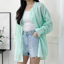 (세일) 헤링본 파스텔 라운드넥 셔츠 B 1122