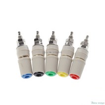 1PC 고전류 30A M5 유형 4mm 증폭기 여성용 바나나 잭 소켓 테스트 바인딩 포스트 프로모션, 01 빨간