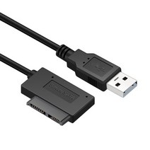 cd롬 리더기 씨디룸 DVD 플레이어 ODD 35cm usb 어댑터 pc 6p 7p cd dvd rom sata usb 2.0 변환기 Slimline sata 13 핀 111, 검은색