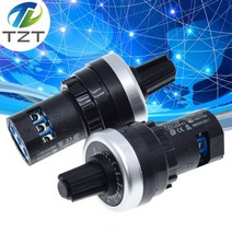 전위차계 TZT LA42DWQ 22 1K 2K 5K 10K 22mm 직경 냄비 로터리 변환기 거버너 인버터 저항 스위치 가변 저항, 100 천개 옴