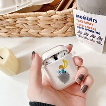 에어팟 프로2 무선 충전 케이스 거치대에어팟 케이스 만화 어린 왕자 TPU 실리콘 블루투스 1/2 프로 3, 01 T540_02 For Airpod 2