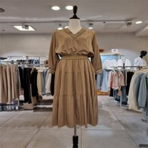 주크 NC13 브이넥 허리밴딩 원피스 V222PSE932