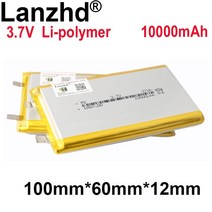 캠핑용파워뱅크 차박 인산철배터리 1-10pcs 3.7v 리튬 폴리머 10000mah 용, 1 개 -- 1260100