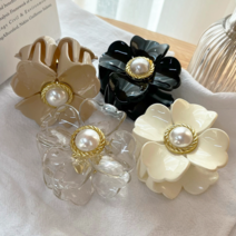 미다미 플라워 진주올림머리 집게핀 2P세트
