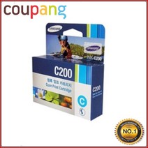 오케이전산 삼성정품 정품잉크 INK-C200 파랑 SCX-1490W 300매 SCX-1855F, 1