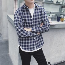 아우터 키 작은 사람 남성의류 미니 쇼트사이즈 XS 체크 긴소매 매니쉬 LES 멋지다 T와이셔츠 임 834712792