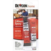 ITW Devcon 20545 5-Minute Epoxy Glue 1-Ounce Tube 0.5 Ounces Clear, 1