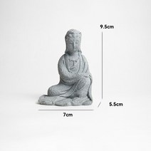불교용품 분재 부처님 수족관 돌 장식 작은 불교 승려 티베트 불교 인형 동상 정원 자동차 장식 홈 장식, 14 14