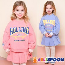 젤리스푼 New파스텔롤링플리츠스커트상하복