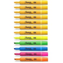 샤피 탱크 형광펜, 12개입, 혼합(진노랑7+각1개)