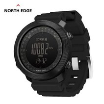 다이빙시계 NORTH EDGE 남자 전문 다이빙 스마트 워치/스쿠버 50M 고도계 나침반 디지털 시계 수영, 01 black
