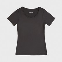 [보디가드] 블랙 에어로웜 양면기모 여성 반팔 (안양점)