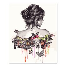 아디코 DIY 페인팅 명화그리기 40 x 50 cm PFF52, 나비 여인