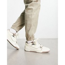 커플운동화 슬립온 독일군스니커즈 브라운과 스톤 믹스 ASOS DESIGN 레트로 스니커즈