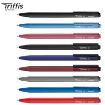 모나미 트리피스 유성볼펜 0.5 0.7 1.0mm 1타 12자루 삼각볼펜 휴대 용이, 12개, 0.7mm 블루